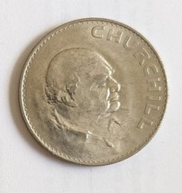 1965 Sir Winston Churchill - Elizabeth II Commemorative Crown Coin - $4.95