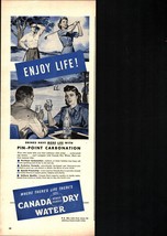 1946 Enjoy Life Canada Dry Water, Vintage Print Ad nostalgic d7 - $25.98