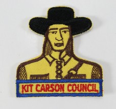 Vintage Kit Carson Council Twill Blue Boy Scouts BSA Camp Patch - £9.31 GBP