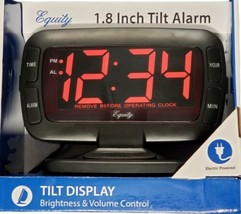 30016 Equity by La Crosse AC Powered 1.8" Swivel Tilt LED Digital Alarm Clock - $16.92