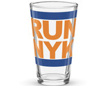 RUN NYK 16 oz Shaker pint glass New York Basketball Drinking Glass  - £18.68 GBP