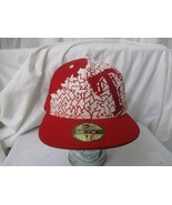 New Era 59Fifty Texas Rangers 100% Wool Fitted Hat Size 7 1/2 Red White ... - €29,54 EUR