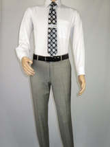 Men Suit BERLUSCONI Turkey Italian Wool 180's Glenn Plaid K167-06 Black White image 9