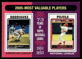 2024 Topps Heritage 2005 Most Valuable Alex Rodriguez / Albert Pujols New York - $1.89