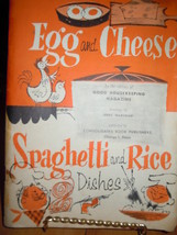 Vintage Egg &amp; Cheese Spaghetti &amp; Rice Dishes Recipe Cookbooklet 1958 - £3.12 GBP