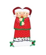  PAJAMA FAMILY OF 2 TWO PERSONALIZED CHRISTMAS ORNAMENT GIFT PRESENT XMAS - $9.83