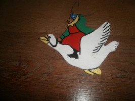Wooden Mother Goose Christmas Ornament  - $9.54 CAD