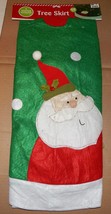 Christmas Tree Skirt 48&quot; Diameter Winter Wonder Lane Santa Claus 89X - $5.99