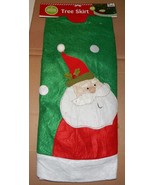 Christmas Tree Skirt 48&quot; Diameter Winter Wonder Lane Santa Claus 89X - $8.12 CAD