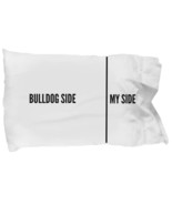 Bulldog Pillowcase - Funny Bulldog Pillow Case - Bulldog Side and My Sid... - £14.34 GBP