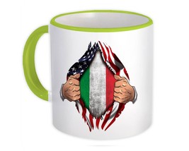 Italy : Gift Mug Flag USA American Chest Italian Expat Country - £12.68 GBP