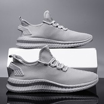 Men Shoes Breathable White Mens Sneakers gray 41 - £21.57 GBP