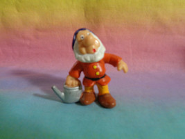 Vintage 1982 Bully Disney Snow White Sneezy Dwarf PVC Figure Cake Topper - HTF - £6.28 GBP