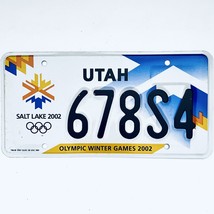 2002 United States Utah Olympic Winter Games Passenger License Plate 678S4 - £17.04 GBP