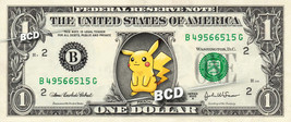 PIKACHU Pokemon Go on a REAL Dollar Bill Cash Money Collectible Memorabilia Bank - £6.94 GBP