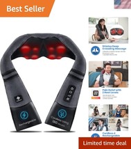 Cordless Shiatsu Neck Massager with Heat - Pain Relief &amp; Rechargeable Co... - $112.75