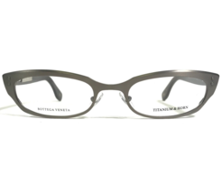 Bottega Veneta Eyeglasses Frames BV 81 E20 Brown Grey Cat Eye Horn 49-19-140 - £96.97 GBP
