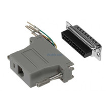 10 Lot Db25 Male To Rj11/12 Phone Line 6P6C 28Awg Modular Converter Adapter - £15.67 GBP
