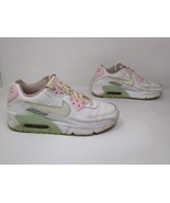 Big Kid&#39;s Nike Air Max 90 LTR SE Summit White Pink DQ0276-100 Girls Size... - $25.25