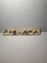 1984 McDonald's 6" Ruler Shape Template Ronald Birdie Hamburglar Captain... - $4.95