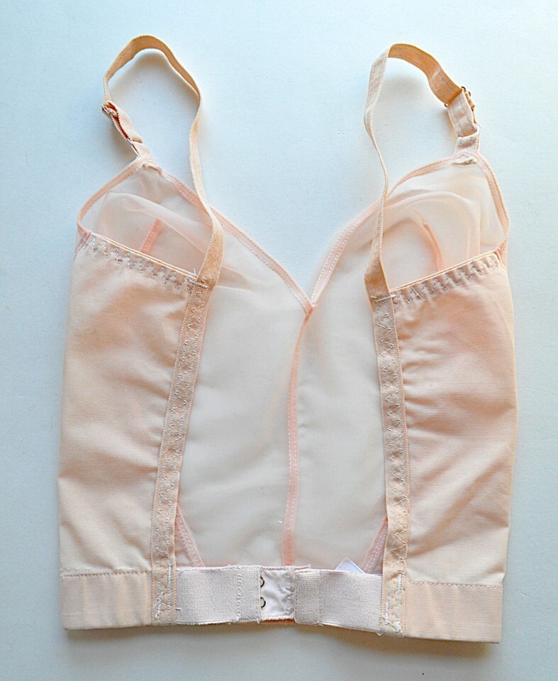 Rudi Gernreich for Exquisite Form No Back Bra 32 B Pink Long Line Vintage 60s Item image 2