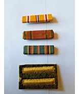 Lot Of Vintage WW2 US Military Ribbon Bars Wool Combat Service Stripe - £9.78 GBP