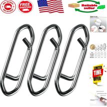 High-Quality 75LB Stainless Steel Fishing Clips - 50 Pack for Quick Lure... - $280.06 MXN