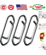 High-Quality 75LB Stainless Steel Fishing Clips - 50 Pack for Quick Lure... - $280.06 MXN