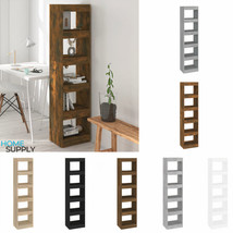 Modern Wooden 5-Tier Tall Narrow Bookcase Book Cabinet Room Divider Storage Unit - £58.71 GBP+