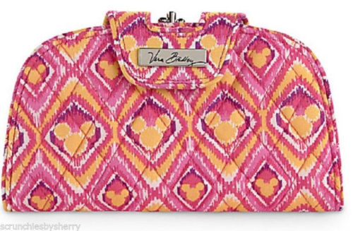 Disney Vera Bradley Bouncing Bouquet Snap n Kiss Wallet Pink Yellow New - $149.95