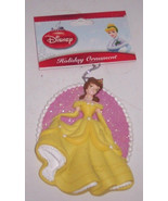 Disney Princess Belle Ornament Beauty Beast Golden Yellow Dress Christmas - £15.69 GBP