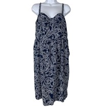 Torrid Blue Paisley Challis Skater Dress Womens Size 2 2X 18/20 Blue Kne... - £17.65 GBP