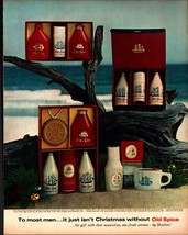 1965 Ocean surf driftwood Old Spice Christmas gifts vintage photo print ad e6 - £20.14 GBP