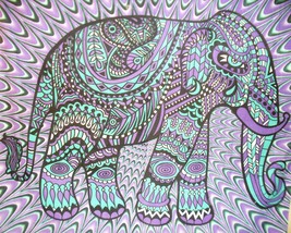 Large Elephant Tapestry Indian Wall Hanging Bohemian Bedding Queen Hippie Throw - £17.39 GBP