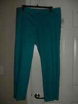 Kasper Separates New Womens Green Cotton Blend Pants    18 - $19.98