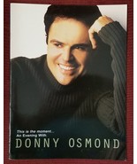 DONNY OSMOND VINTAGE 2001 CONCERT PROGRAM TOUR BOOK WITH COLOR 8X10 - MI... - £24.07 GBP