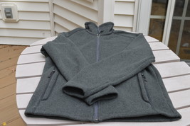 Eddie Bauer Men&#39;s Fleece Lined Jacket, Dark Gray Size S - $19.00