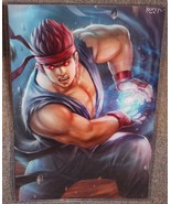 Street Fighter Ryu Glossy Art Print 11 x 17 In Hard Plastic Sleeve - £19.65 GBP