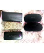 Hard Sunglass Eyeglass Case Coach Tom Ford Christian Dior Ralph Lauren Lot - $24.00