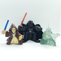 Star Wars Galactic Heroes Lot of 3 by Hasbro includin Darth Vader Obi-Wa... - $228.52 MXN
