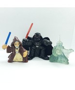 Star Wars Galactic Heroes Lot of 3 by Hasbro includin Darth Vader Obi-Wa... - $16.26 CAD