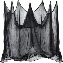 Halloween Black Creepy Cloth 85 X 315In Giant Halloween Cloth Halloween Home Dec - £12.89 GBP