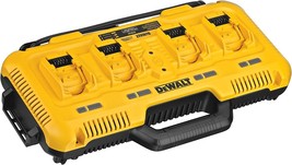 Charger, 4-Port, Rapid Charge, Black/Yellow, Dewalt 20V Max* (Dcb104). - £210.28 GBP