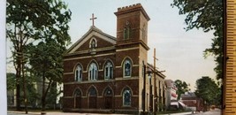 Antique 1900s RPPC POSTCARD St. Joseph&#39;s Church KINGSTON NEW YORK A7 - £4.60 GBP