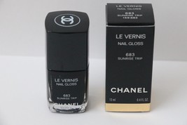 CHANEL Le Vernis Nail Gloss Polish 683 Sunrise Trip Blue Limited Edition - £56.29 GBP