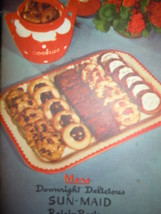 Vintage More Downright Delicious Sun-Maid Raisin Recipes Booklet 1950&#39;s - £3.92 GBP