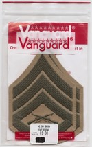 USMC Marine Corps Vanguard Staff Sergeant Green On Khaki Emnbroidered Pa... - $10.00