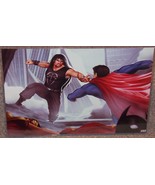 Superman vs Roman Reigns Glossy Art Print 11 x 17 In Hard Plastic Sleeve - £19.65 GBP