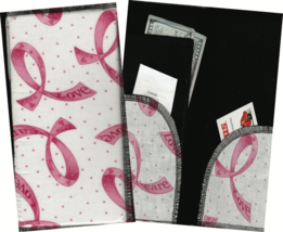 Server Wallet / Support the Cure / Pink Love Ribbon - $19.95