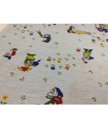 Vintage Disney Fabric Craft Snow White and the 7 Dwarfs T-Shirt Material... - £31.82 GBP